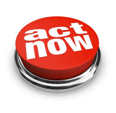 Act Now - Red Button clipart
