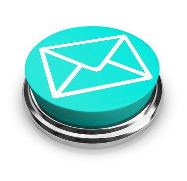 e-posta zarf - mavi düğme