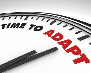 Time to Adapt - Clock clipart