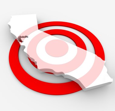 Target California - Marketing Concept clipart