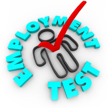 Employment Test - Check Mark and Box clipart