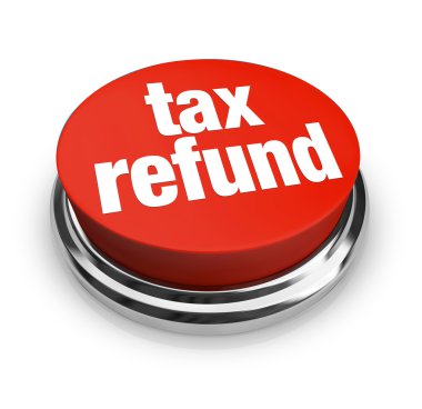 Tax Refund - Red Button clipart