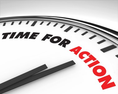 Time for Action - Clock clipart