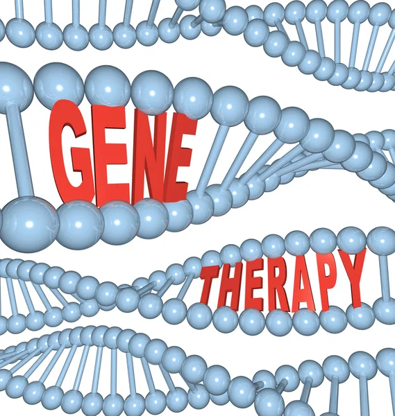 Terapia genica - Parole nel DNA — Foto Stock