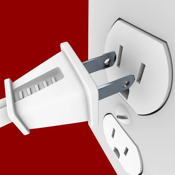 Power Plug and Outlet — Stock Photo, Image
