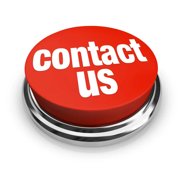 Contact Us - Red Button — Stock Photo, Image