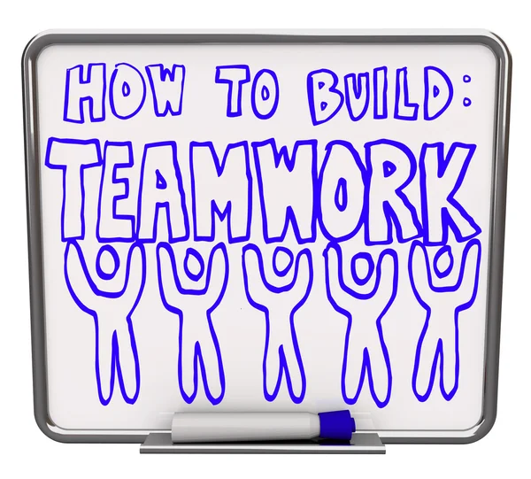 Jak zbudować pracy zespołowej - deska planiści — Zdjęcie stockowe