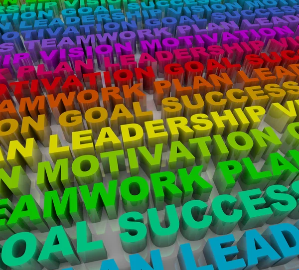 Principer för framgång - färgstarka ord — Stockfoto