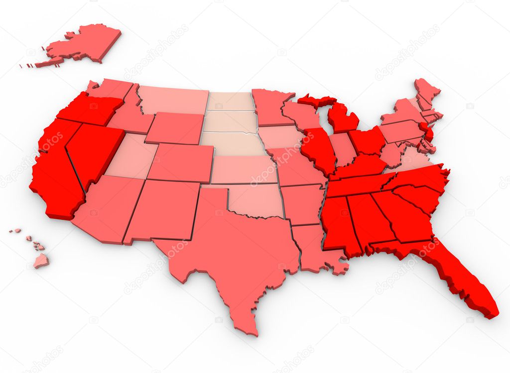 Unemployment Rates - United States Map