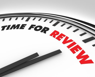 Time for Review - Clock clipart