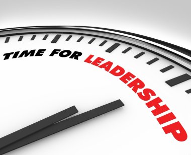 Time for Leadership - Clock clipart