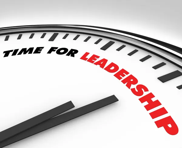 Tiempo para el liderazgo - Reloj —  Fotos de Stock
