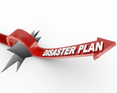 Disaster Plan - Arrow Jumping Over Hole clipart