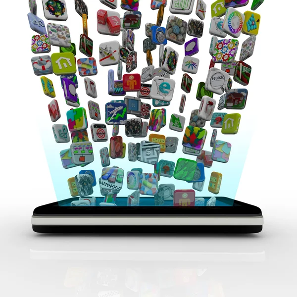 App Icone Download nello Smart Phone — Foto Stock