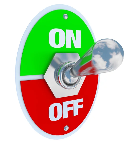 On and Off - Toggle Switch — Stock Photo, Image