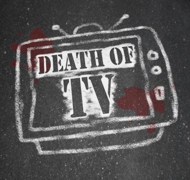 The Death of TV - Murdered by New Media clipart