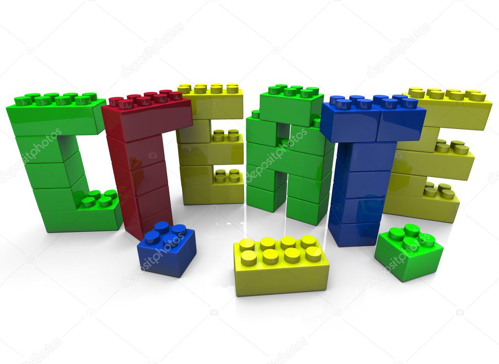 Create - Word Built in Toy Blocks