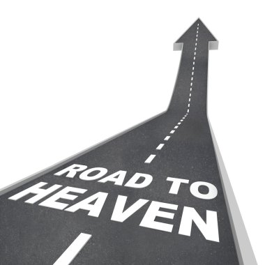 Road to Heaven - Words on Street clipart