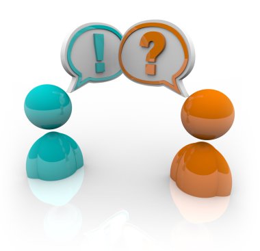 Debate - Two Speaking Different Opitnions clipart