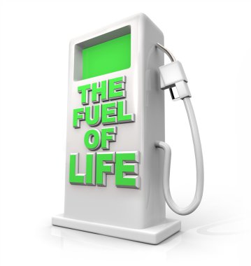 The Fuel of Life - Gasoline Pump for Refueling clipart