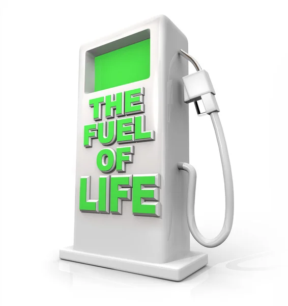 Il carburante della vita Pompa a benzina per il rifornimento — Foto Stock