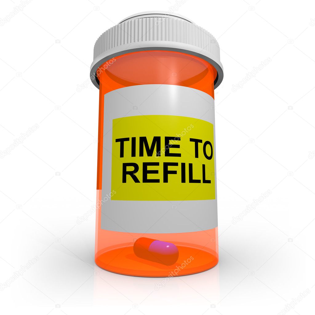 Empty Prescription Bottle - Time to Refill