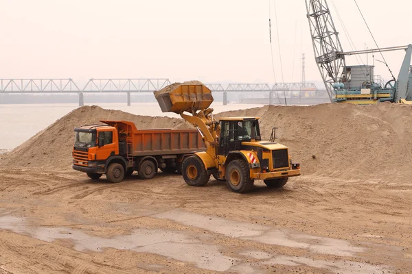 stock image Sand gathering