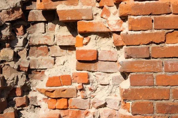 Detalhe da parede de tijolo — Fotografia de Stock