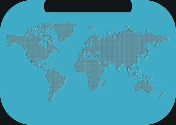 Dotted world map background — Stock Vector