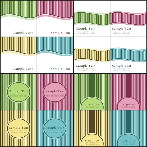 Vector Backgrounds Pack — Stock Vector
