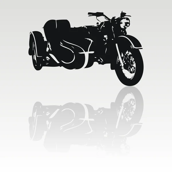 Silueta Motocicleta Vectorial — Archivo Imágenes Vectoriales