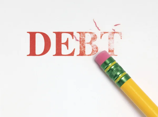 Cancellazione del debito — Foto Stock
