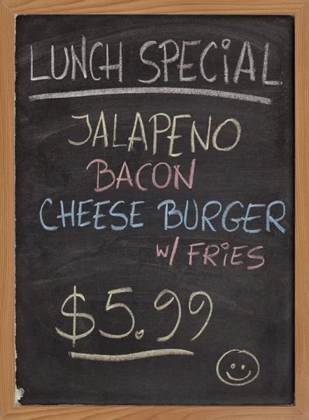 Lunch special menu sign — Stock Photo, Image