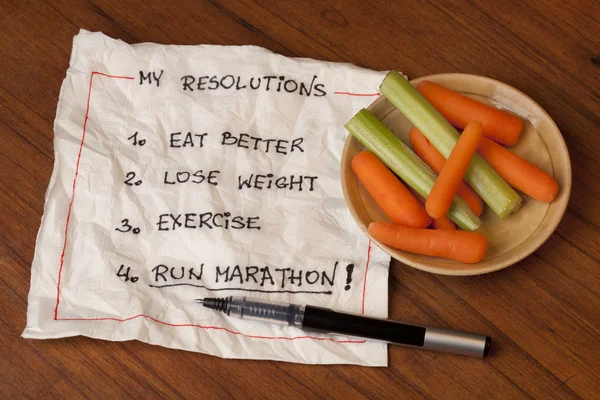 Executar resoluções maratona — Fotografia de Stock
