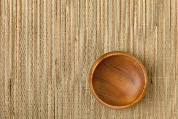 A mat üres fából készült bowl — Stock Fotó