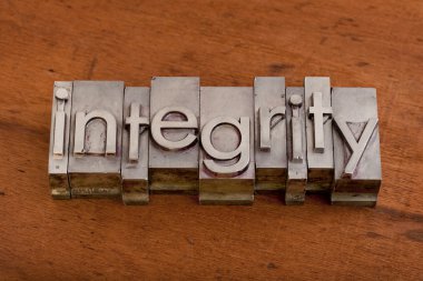 Integrity or ethics concept clipart