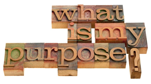¿Cuál es mi propósito? — Foto de Stock