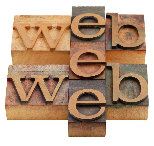 Resumo da palavra Web — Fotografia de Stock