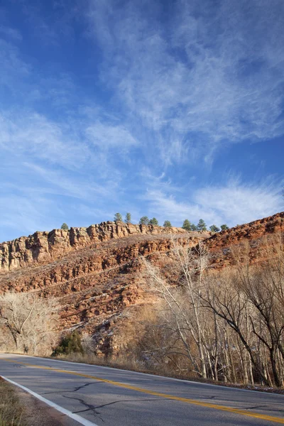 Redstone kayalar ile Colorado hihway — Stok fotoğraf