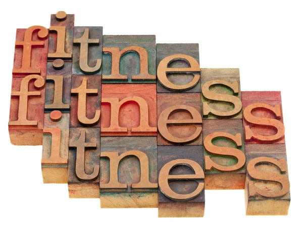 Fitness word abstract — Stock Photo, Image