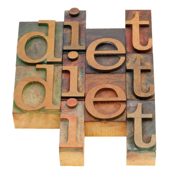 Palabra de dieta abstracta —  Fotos de Stock