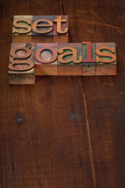 Set goals — Stock Photo, Image