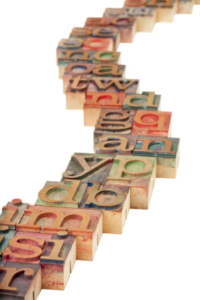 Pathway alphabet abstract — Stock Photo, Image