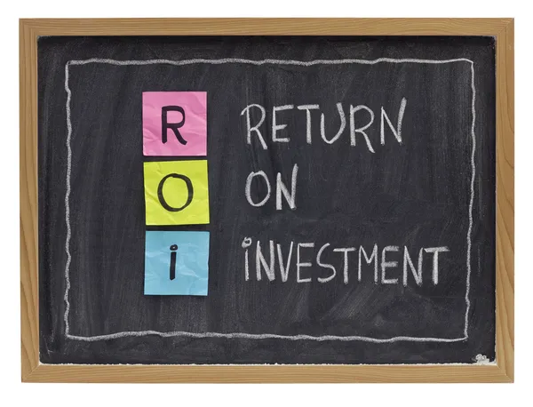 Koncepce návratnosti investic — Stock fotografie
