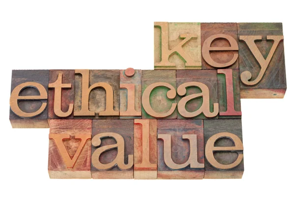 Etická hodnota klíče — Stock fotografie
