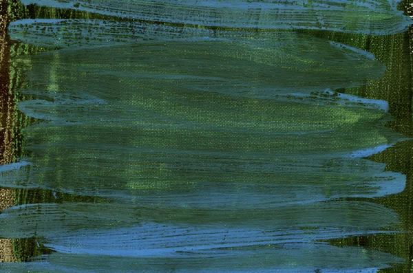 Acuarela Azul Verde Oscuro Pintada Abstracta Sobre Lienzo Artista Blanco — Foto de Stock