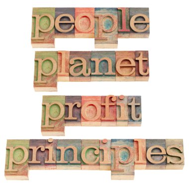 planet, profit, principles clipart
