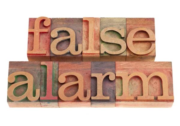 Falešný alarm — Stock fotografie