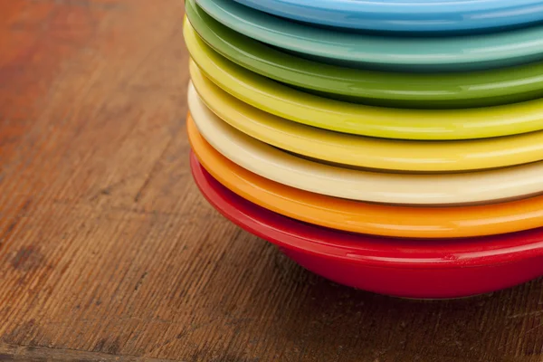 Zásobník barevné misky — Stock fotografie