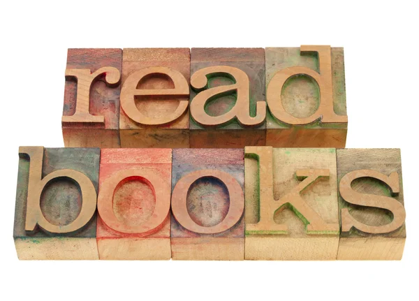 Leer sugerencia de libros — Foto de Stock